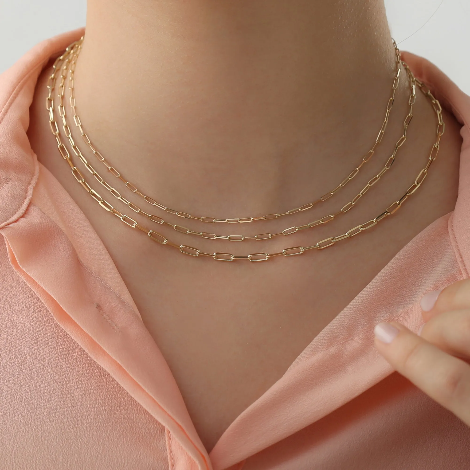 Paperclip Chain Necklace, Talia