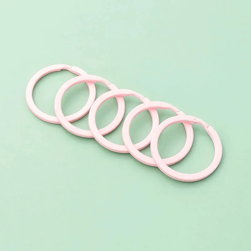 Pastel Color Key Rings (10-Pack)