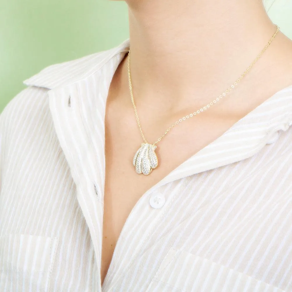 Pavé Oyster Shell Pendant