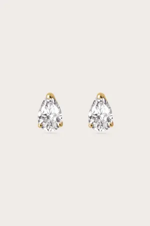 Pear Studs Large (1tcw)