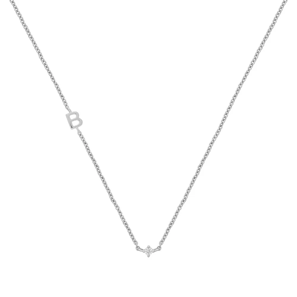 Petite Initial Necklace Sterling Silver