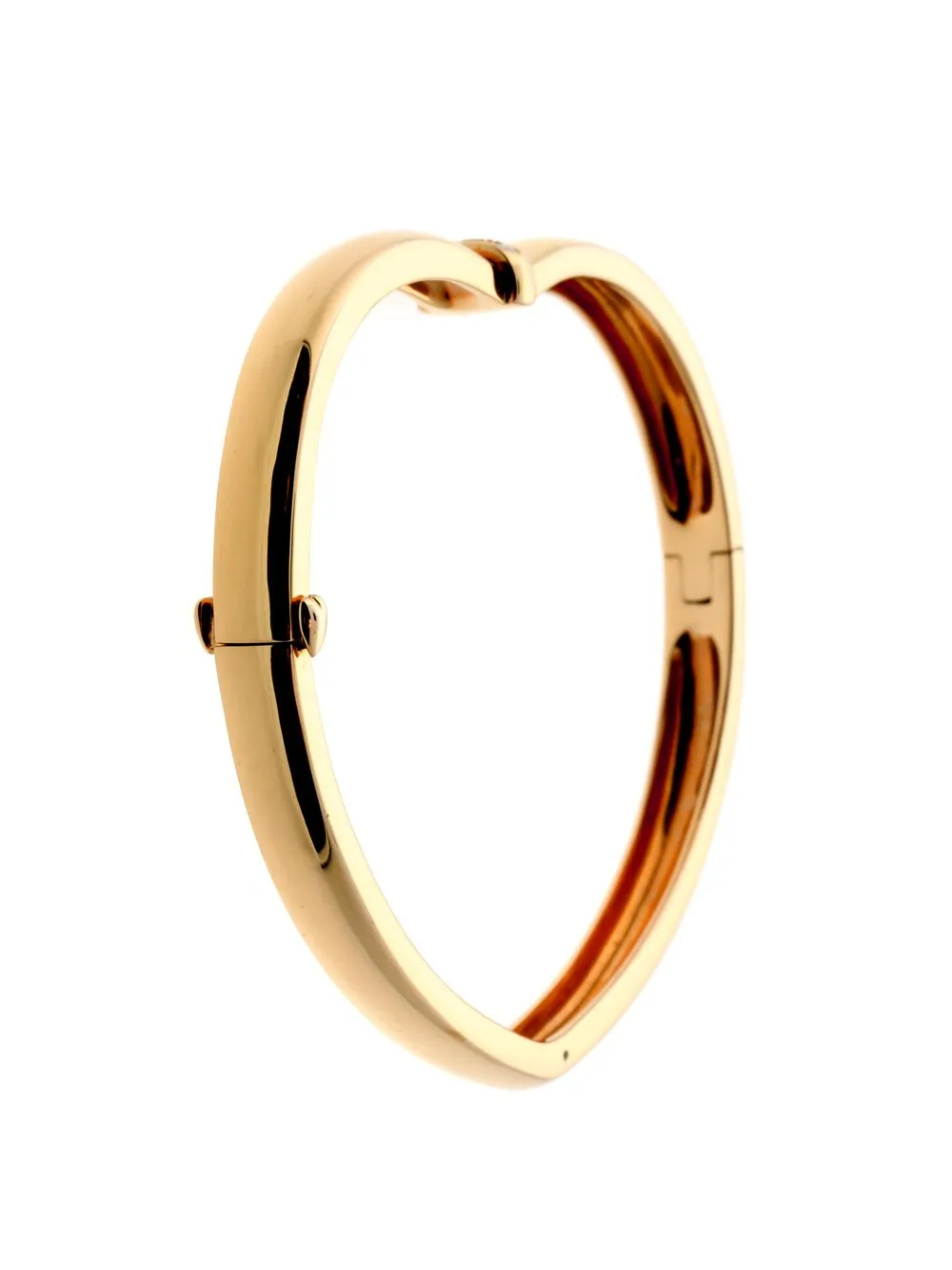 Piaget Diamond Heart Bangle Rose Gold