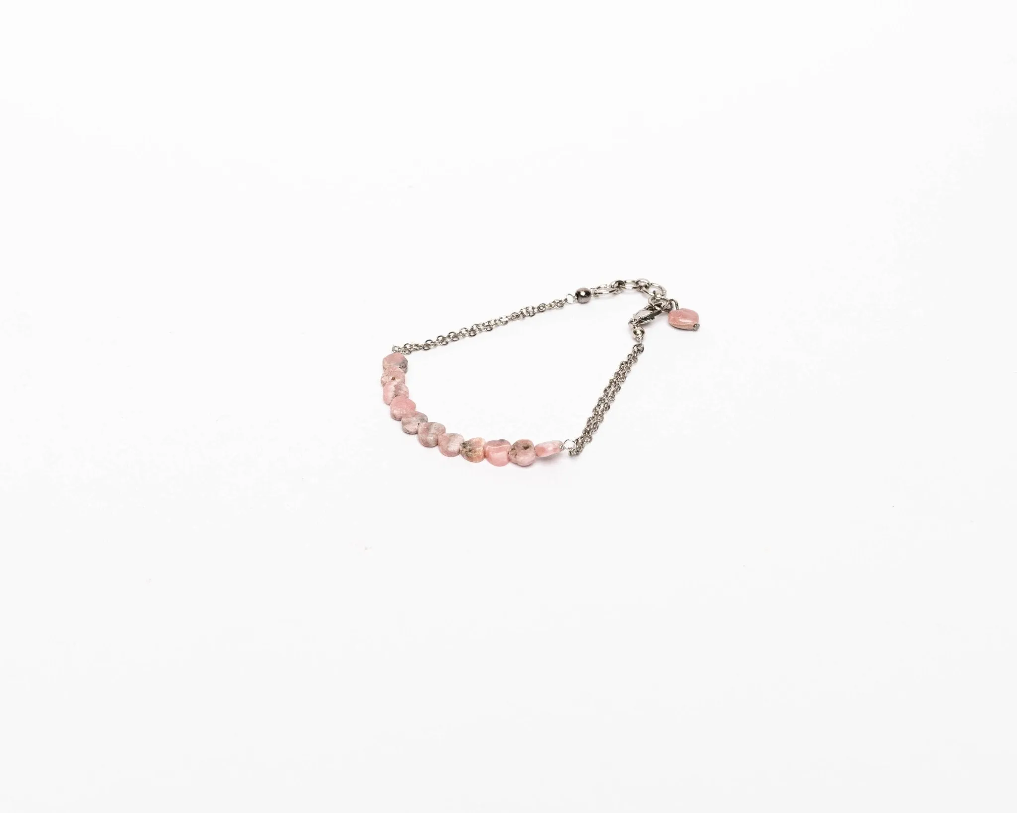 Pink Jasper Heart bracelet