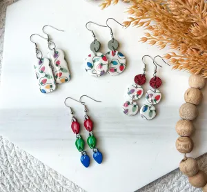 Polymer Clay Earrings - Christmas Lights (Wholesale)