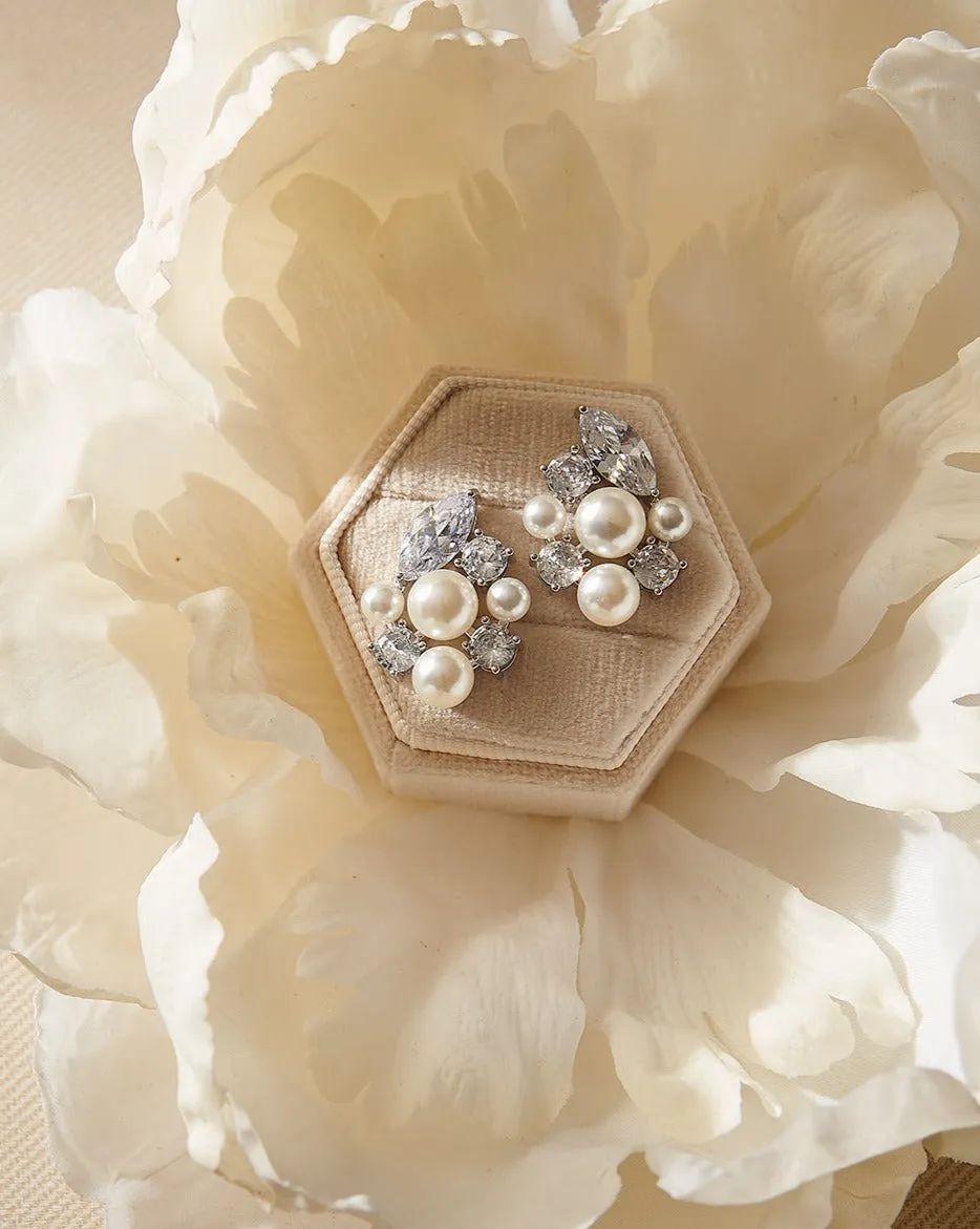 Rebecca Pearl Stud Earrings