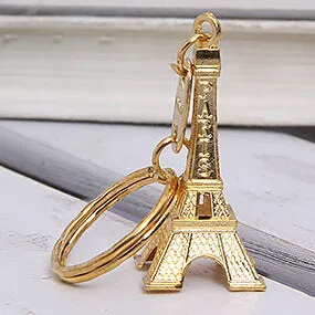 Retro Mini Decoration Torre Eiffel Tower Keychain Paris Tour Eiffel Key Chain Key Holder Key Ring Women Bag Charm Pendant Gift