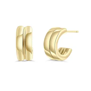 Riley Stud Hoop Earrings