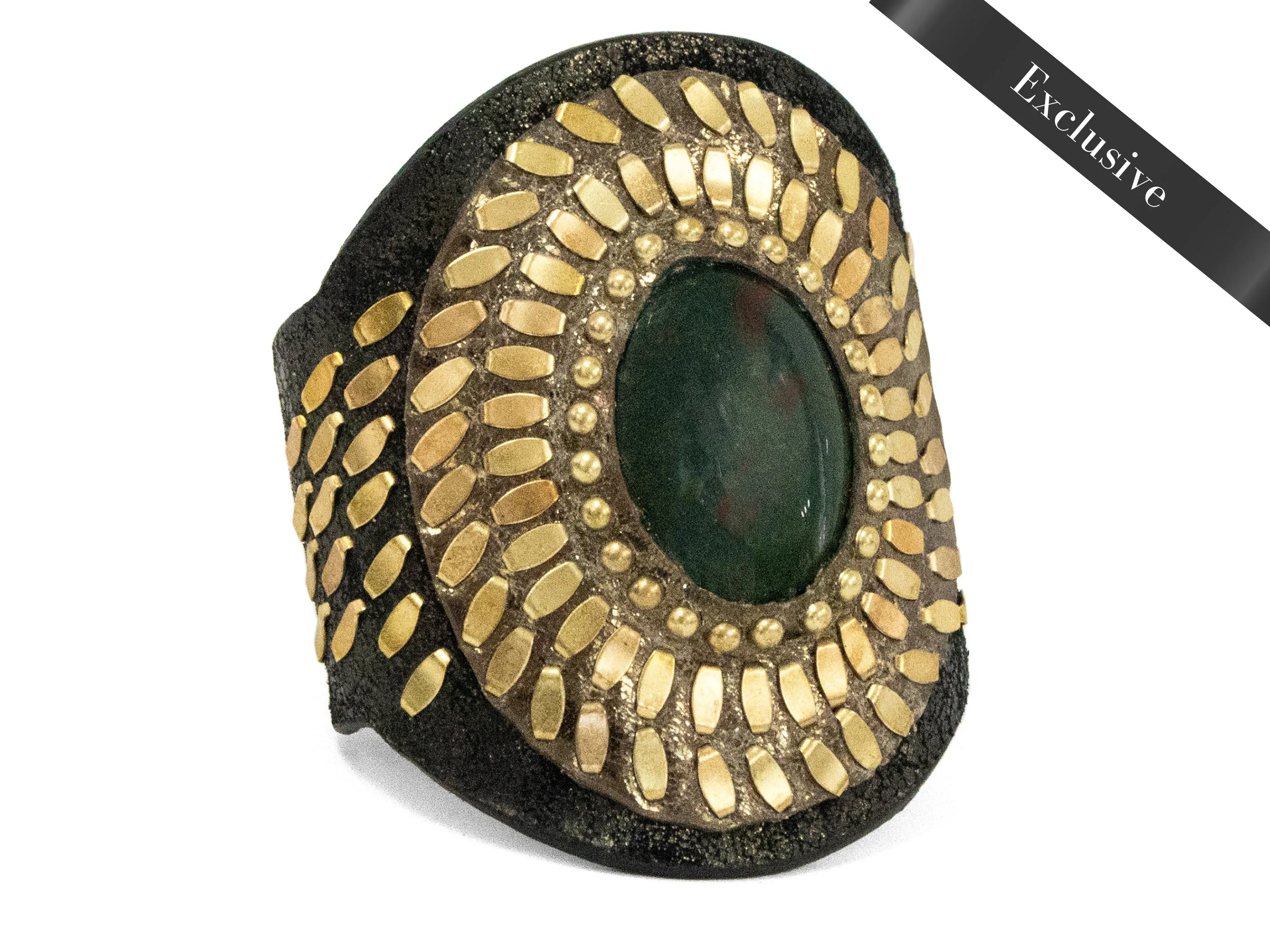 Rocal Semi-precious Bloodstone Cuff