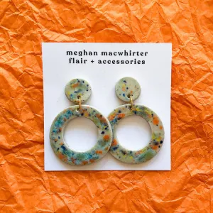 Round Ceramic Earrings by Meghan Macwhirter