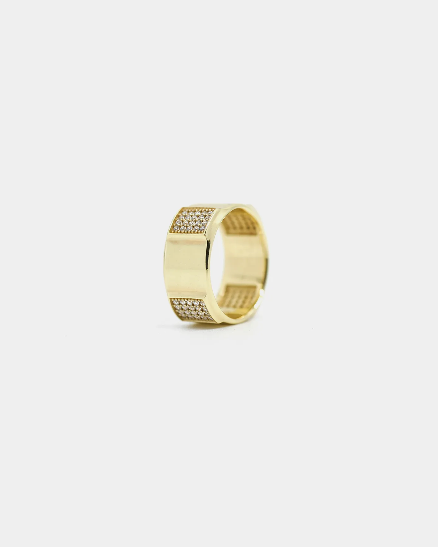 Saint Morta Men's Odin Iced Ring Iced Gold