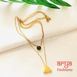 Sara Two Line Golden Necklace/Multi-layer necklace/Two-Tier Necklace