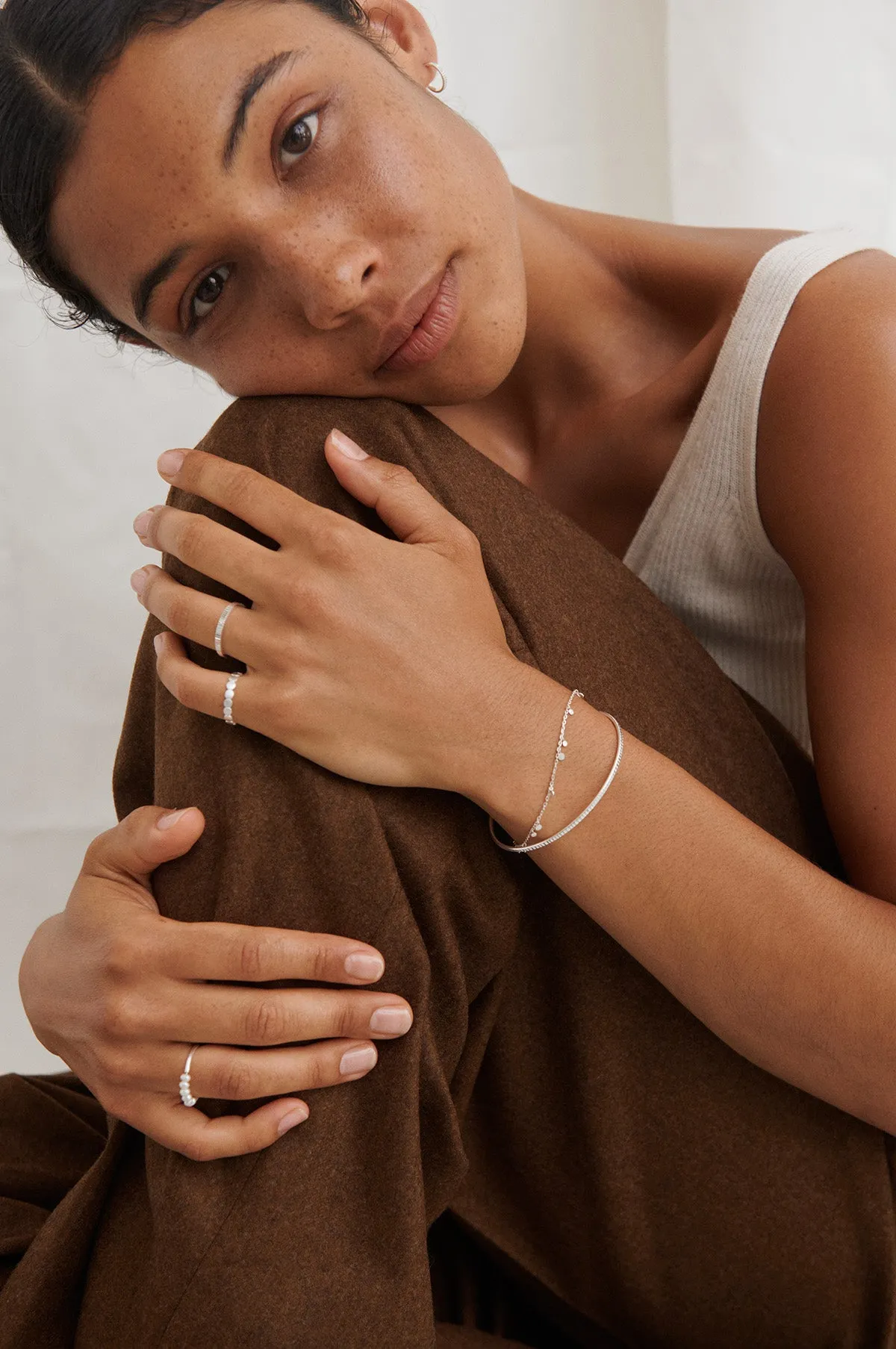 Sea Reflection Silver Bracelet