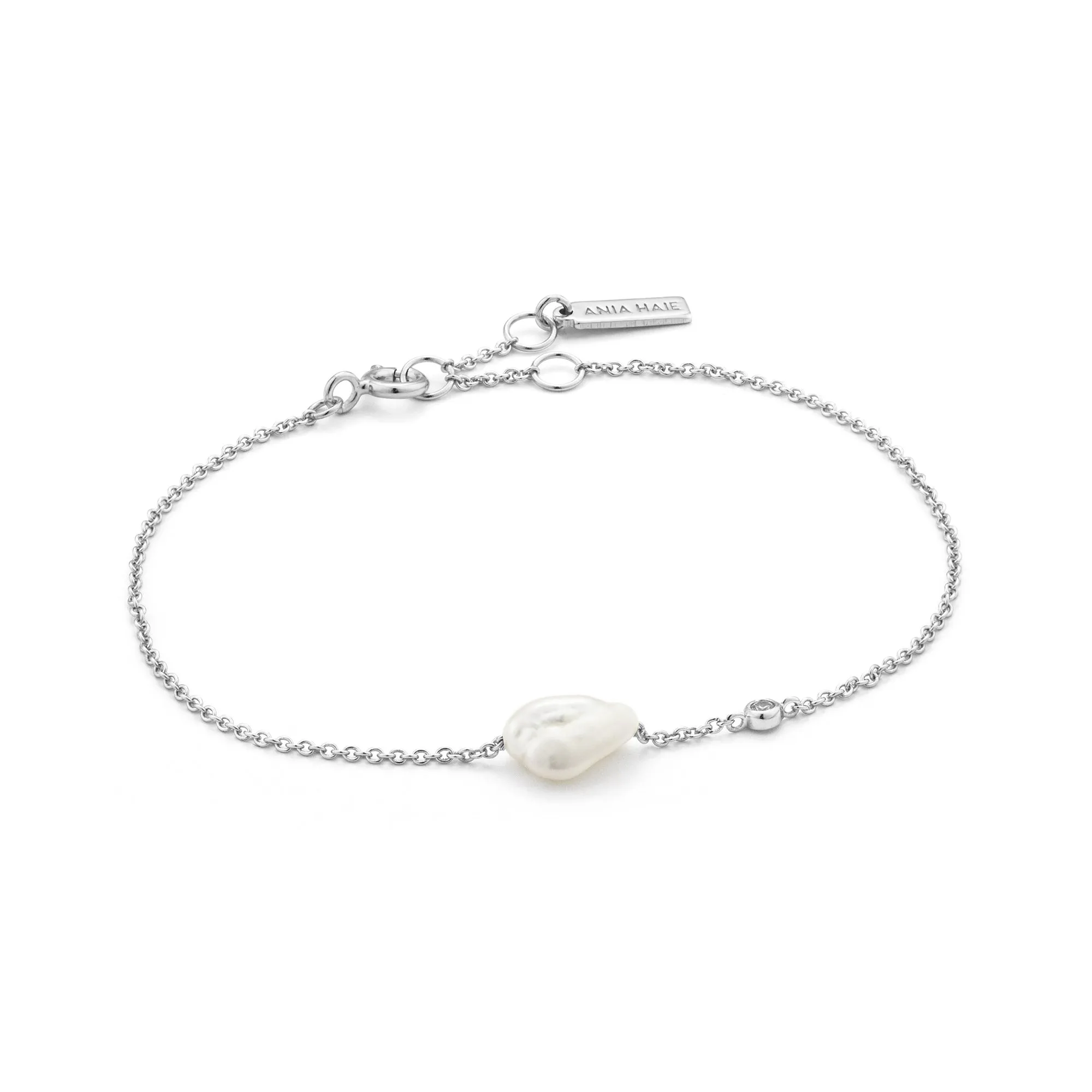 Silver Pearl Bracelet