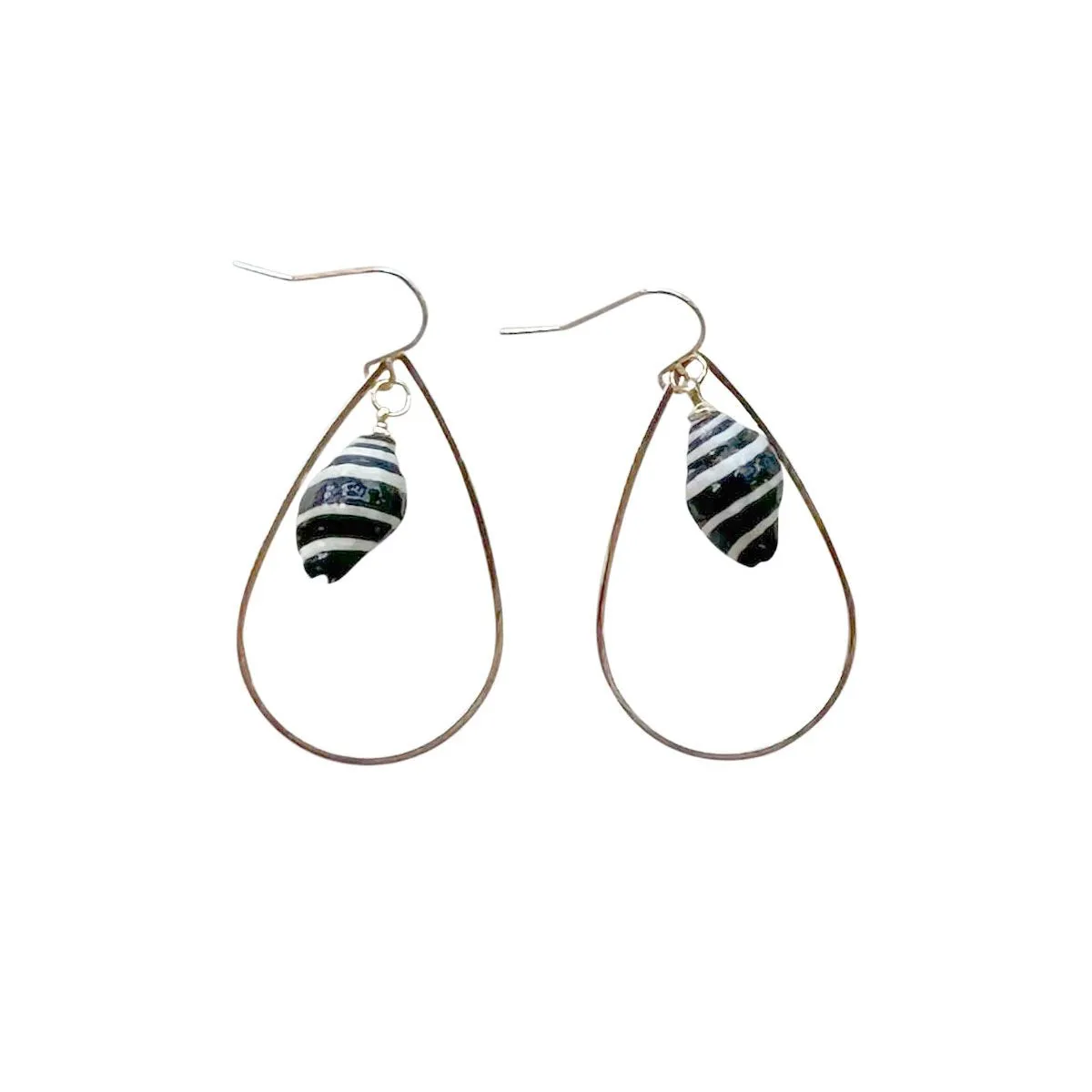 Small Shell Water-drop Earrings, Small