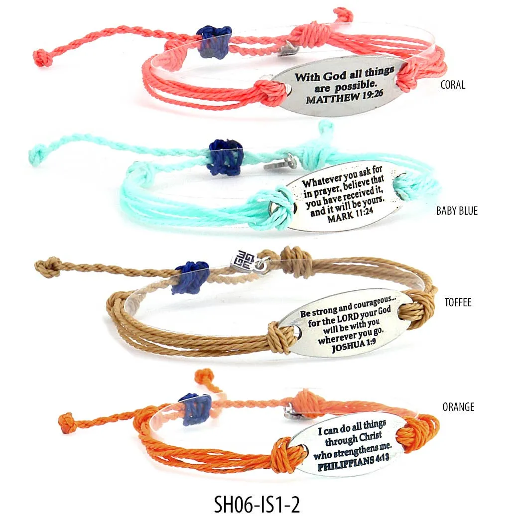 Strands of Hope Christian String Inspirational Bracelets