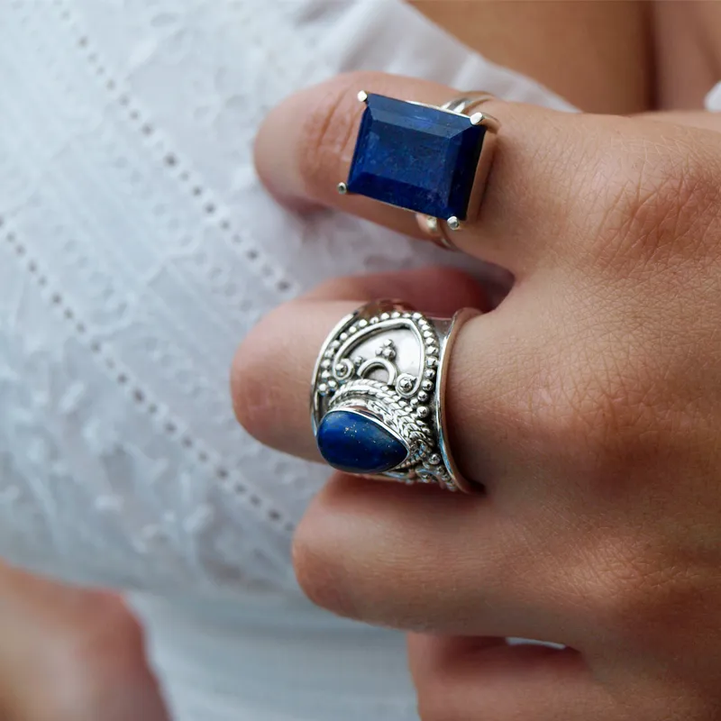 Sunil Lapis Lazuli Gypsy Ring