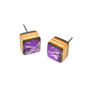 Tara Locklear Earrings: Cube Posts