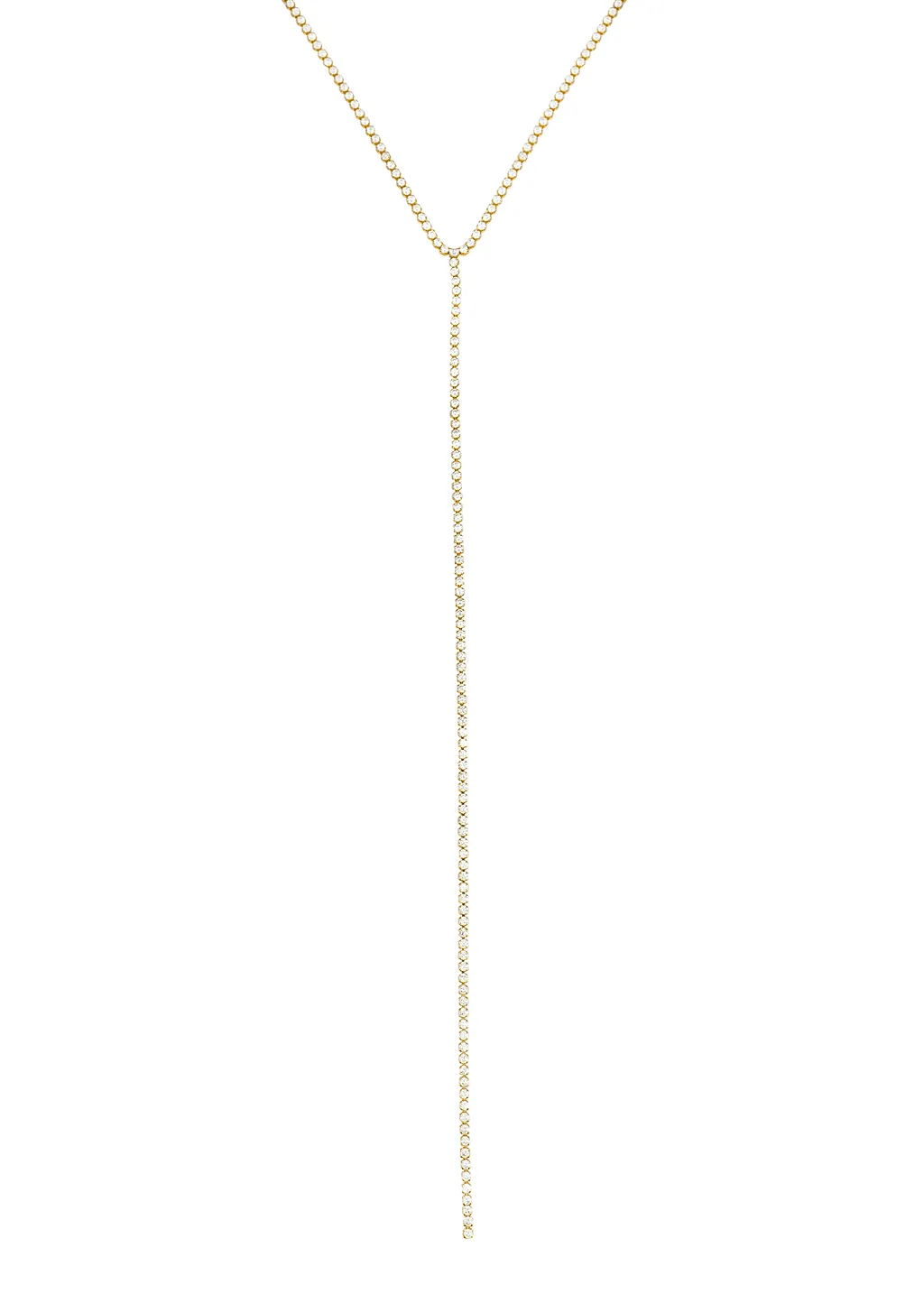 Tennis Toggle Lariat Necklace (H122)