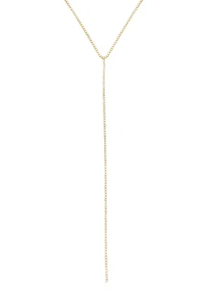 Tennis Toggle Lariat Necklace (H122)