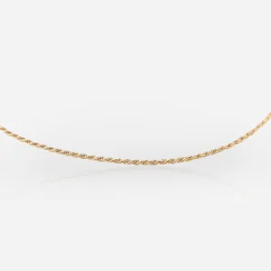 Thin Rope Gold Vermeil Chain