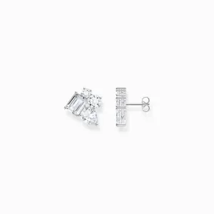 Thomas Sabo Silver Ear Studs with White Zirconia