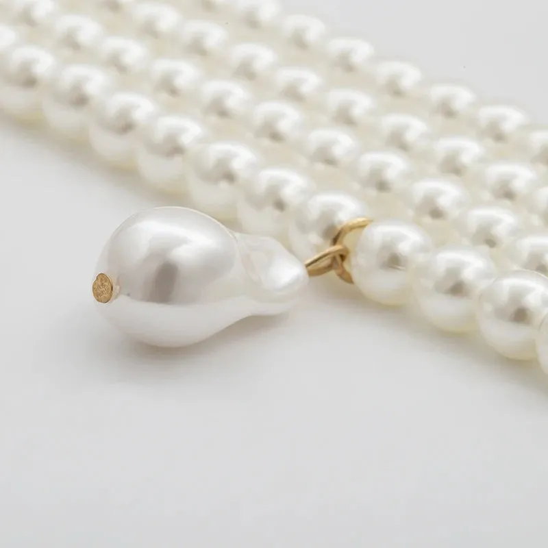 vintage pearl necklace multi strand pearl necklace