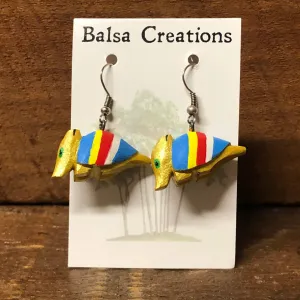 Whimsical Armadillo Balsa Earrings